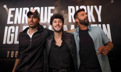 Ricky Martin, Enrique Iglesias y Sebastián Yatra,