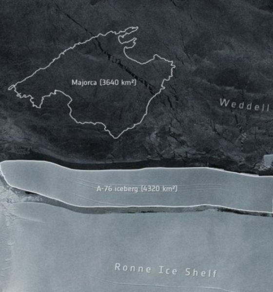 Se desprende iceberg más grande del mundo en la Antártida: ESA