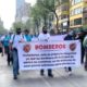 Marcha sindicato de bomberos rumbo al zócalo capitalino