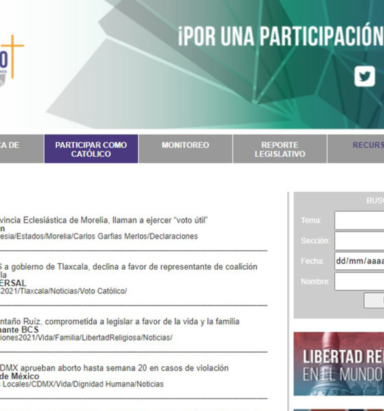 Ofrece ‘Voto Católico’ plataforma interactiva para evalúe posturas éticas de candidatos