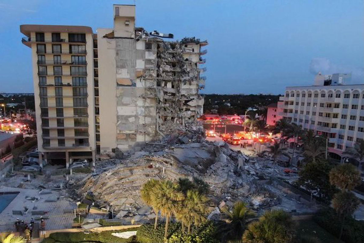 Colapsa edificio en Miami Beach; un muerto y 50 desaparecidos