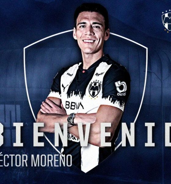 Héctor Moreno llega a Monterrey. Foto: Twitter