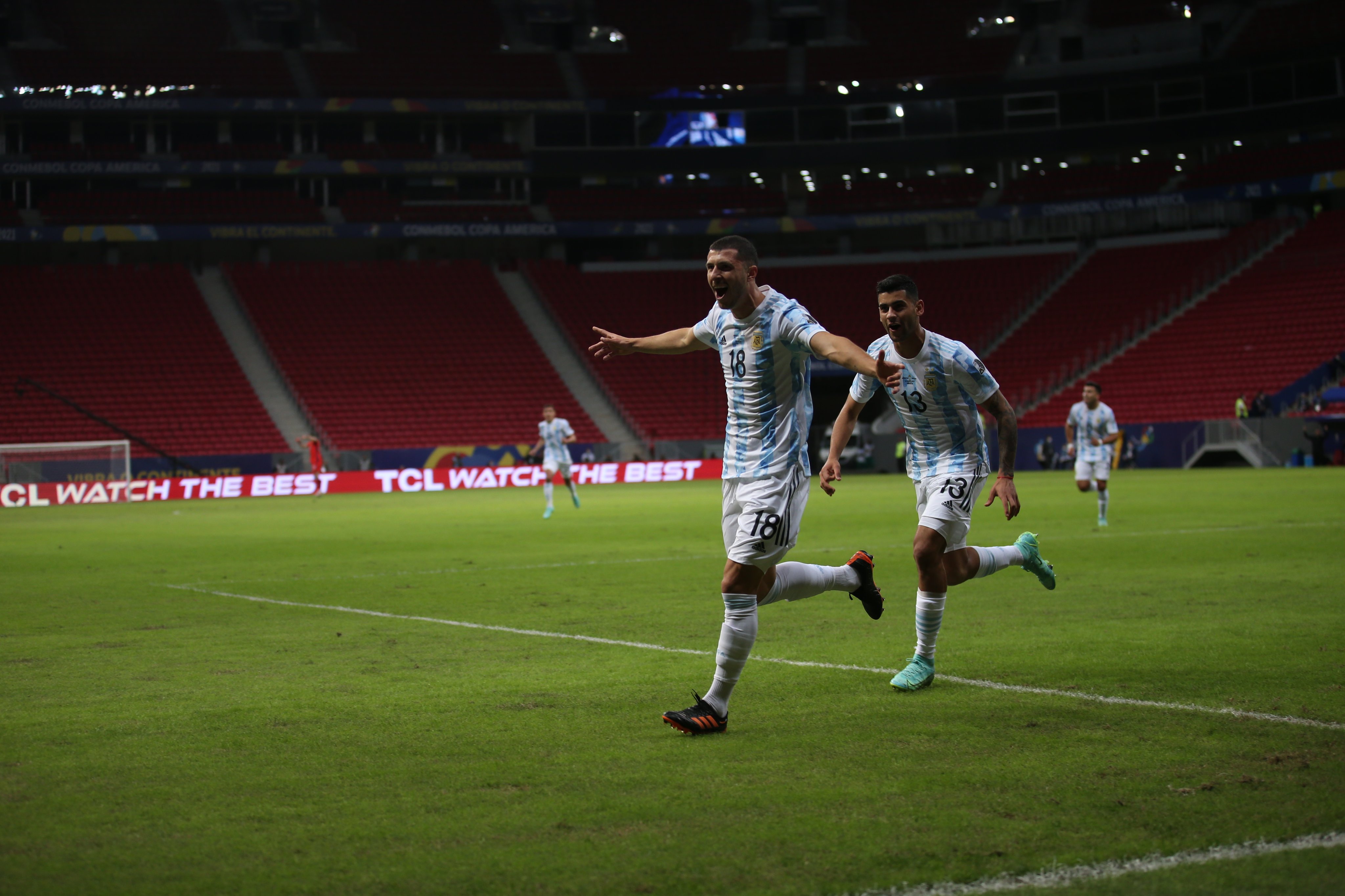 Argentina y Chile líderes de la Copa América. Foto: Twitter