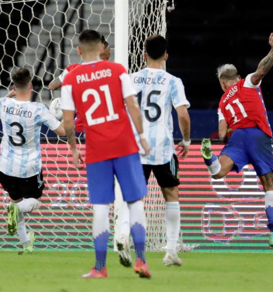 Chile no pudo contra Argentina. Foto: Twitter Copa América