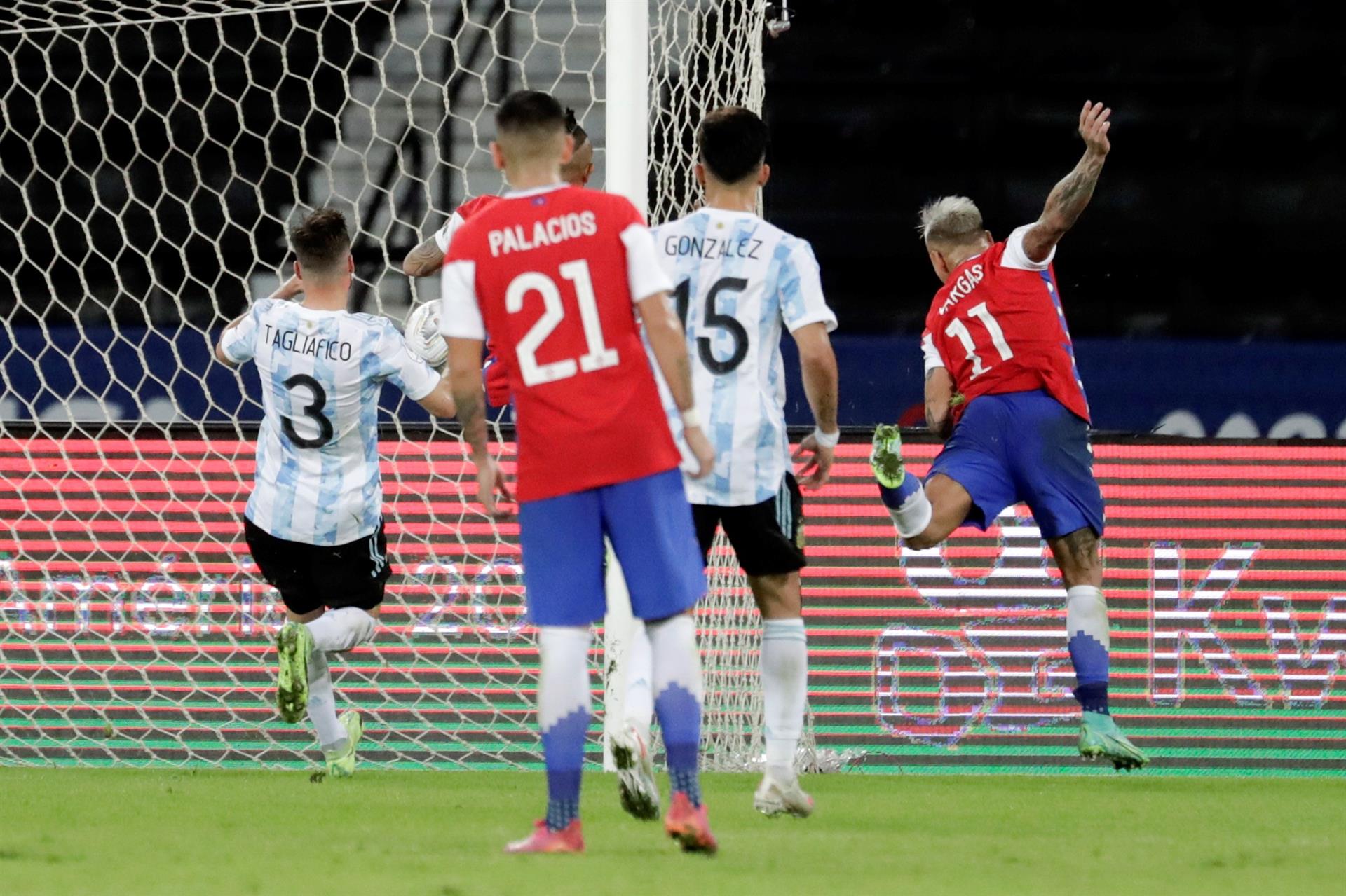 Chile no pudo contra Argentina. Foto: Twitter Copa América