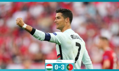 Portugal se impone a Hungría con goles de Cristiano Ronaldo. Foto: Twitter UEFA