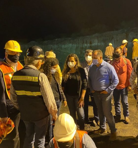 Rescatan cuerpo de trabajador tras accidente en mina. Foto: Secretaría del Trabajo