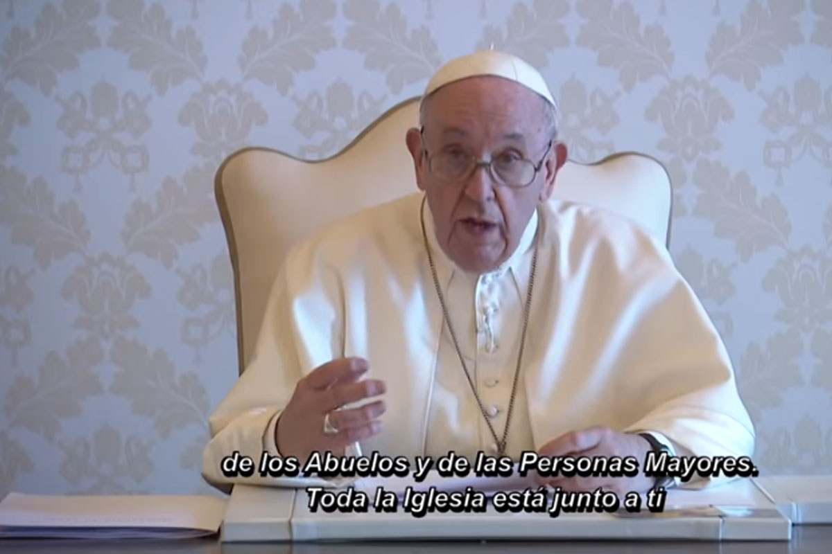 El papa envía mensaje a los adultos mayores por la Jornada Mundial de los Abuelos