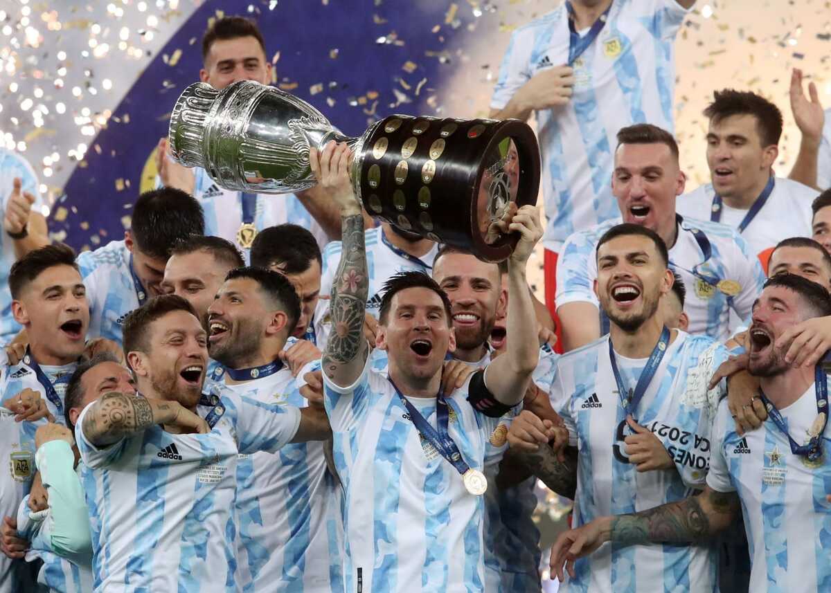 El sufrimiento de Lionel Messi para conquistar el título de Copa América. Foto: Twitter