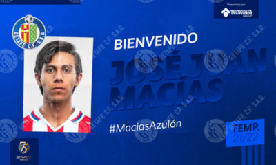 Macías nuevo jugador del Getafe. Foto: Twitter