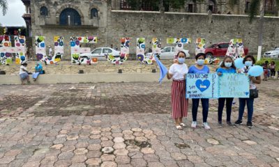 Manifestaciones de Provida en Hidalgo contra diputados de Morena. Foto Twitter