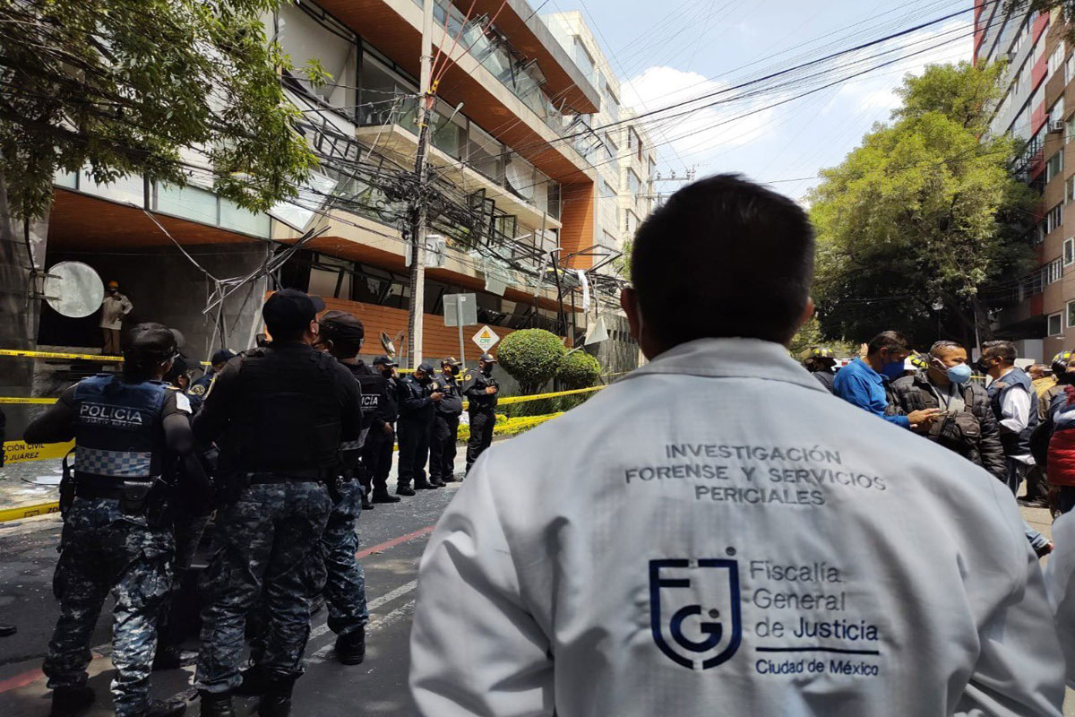Fiscalía de la CDMX ya investiga causas de explosión en alcaldía Benito Juárez