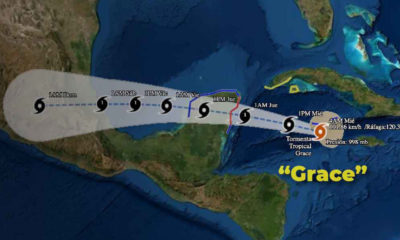 Grace se intensificó a huracán categoría 1; Quintana Roo está alerta