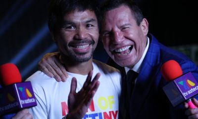 Julio César Chávez con Manny Pacquiao. Foto: Twitter