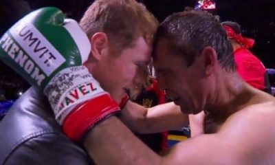 Julio César Chávez y Canelo Álvarez. Foto: Twitter