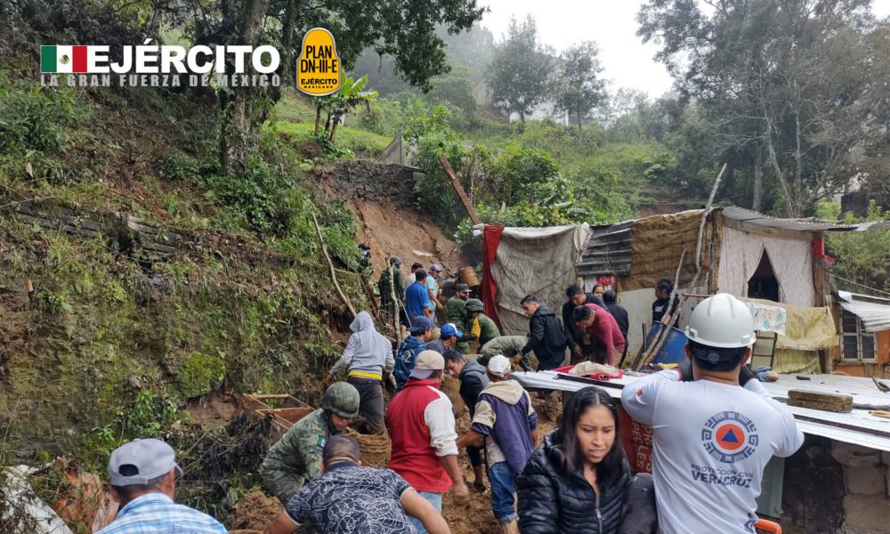 Ejército Mexicano aplica Plan DN-III-E en su Fase de Auxilio y rescata a un menor con vida en Xalapa, Ver. - Vimarsana News