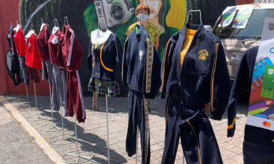 Por pandemia, vendedores reciclan uniformes escolares