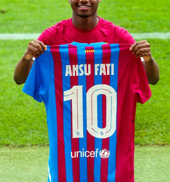 Ansu Fati se queda con el Barcelona en lugar a Messi. Foto: Twittter