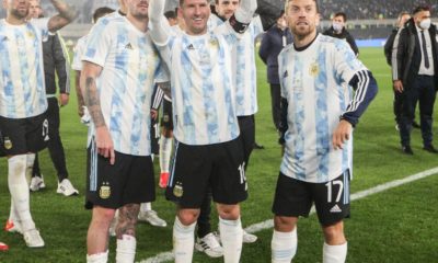 Messi con la selección de Argentina. Foto: Twitter