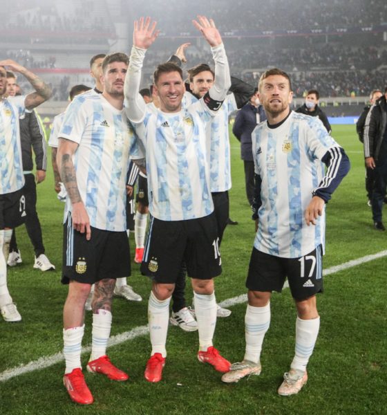 Messi con la selección de Argentina. Foto: Twitter