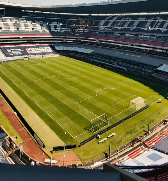 Palco del Estadio Azteca el Premio Mayor. Foto: Twitter