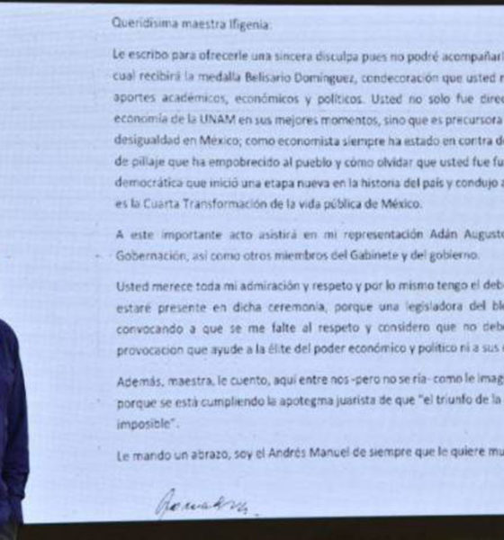AMLO no asistirá a entrega de la medalla "Belisario Domínguez"