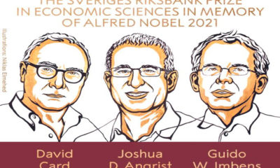 Ganan Nobel de Economía un canadiense, un holandés y un estadounidense