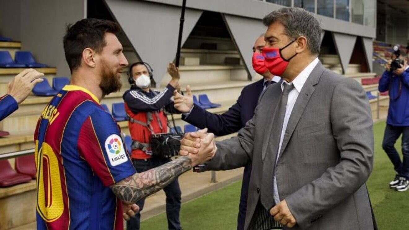 Laporta quería que Messi se quedara. Foto: @LionelMesias_