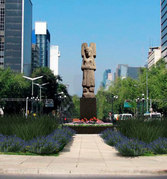 La joven de Amajac sustituirá a la estatua de Colón en Paseo de la Reforma