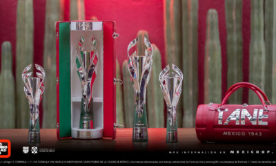 Trofeos del Gran Premio de México. Foto: Twitter