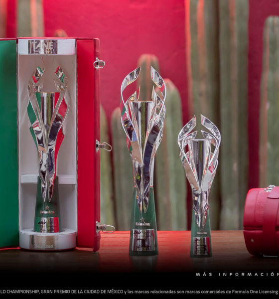 Trofeos del Gran Premio de México. Foto: Twitter