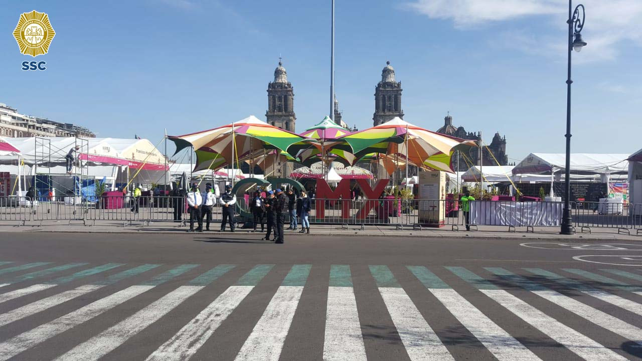 Anuncia policía de la CDMX operativo especial por Feria de Libro en el zócalo