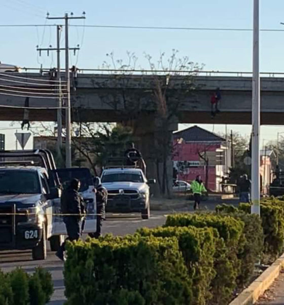 Ejecutan a 9 personas en Zacatecas; cuelgan los cuerpos en puente vehicular
