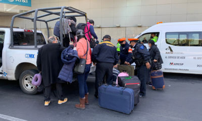 Enojo entre pasajeros del AICM por manifestaciones y retraso de vuelos