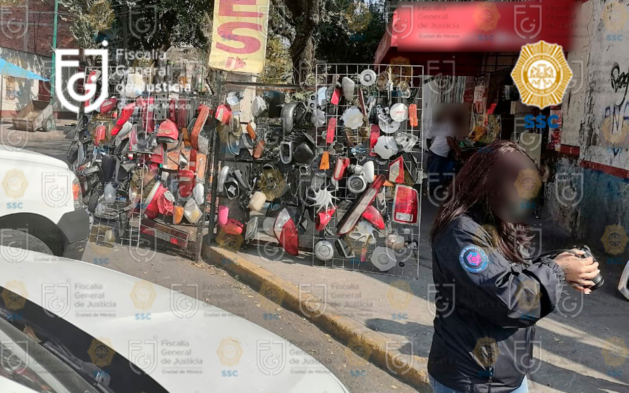 Decomisan partes de autos en la colonia Buenos Aires