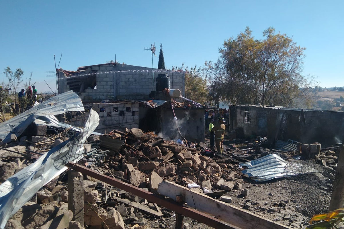 Explosión por pirotecnia en Amealco, en Querétaro, deja dos lesionados