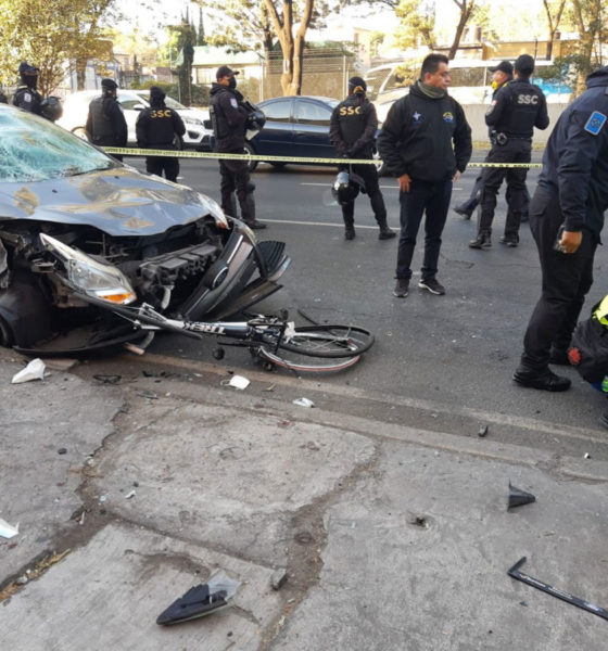 Reportan delicados de salud a un par de ciclistas atropellados en CDMX