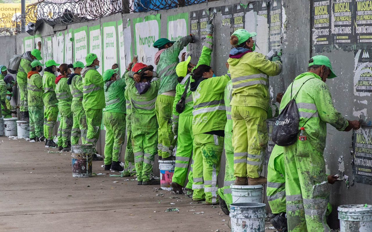 Trabajadores de limpia en riesgo de contagio por Covid
