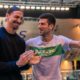 Djokovic con Ibrahimovic. Foto: Twitter