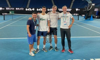 Djokovic en Melbourne. Foto: Twitter