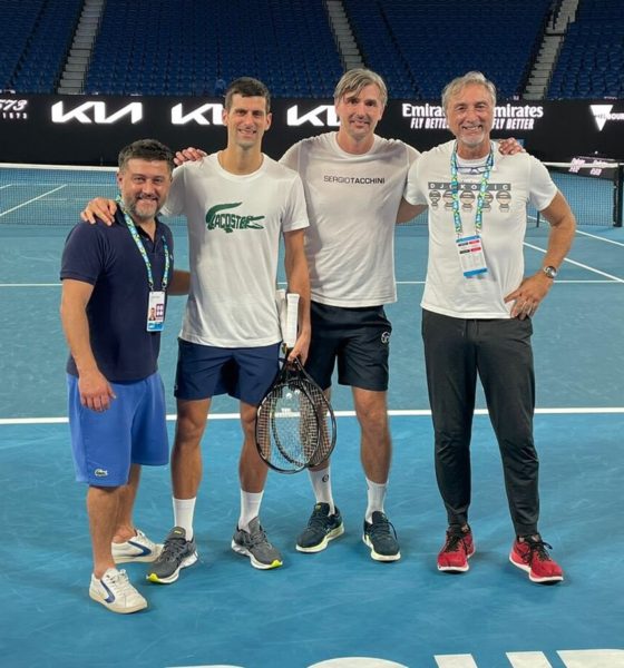 Djokovic en Melbourne. Foto: Twitter