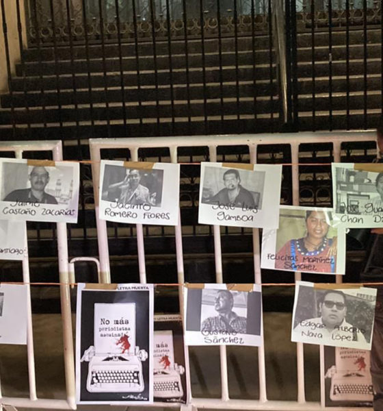 Periodistas se manifiestan por asesinatos de comunicadores en México