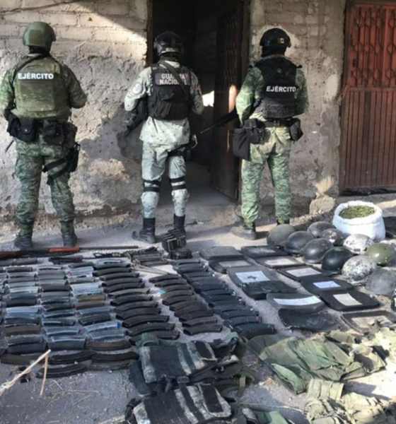 Ejercito incauta en Michoacán arsenal utilizado por el narco