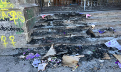 Vandalizan Catedral de Tepic; “esto no se puede aplaudir”, dice Obispo