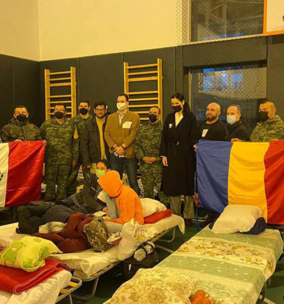 Mexicanos desplazados de Ucrania duermen en albergue de Rumania