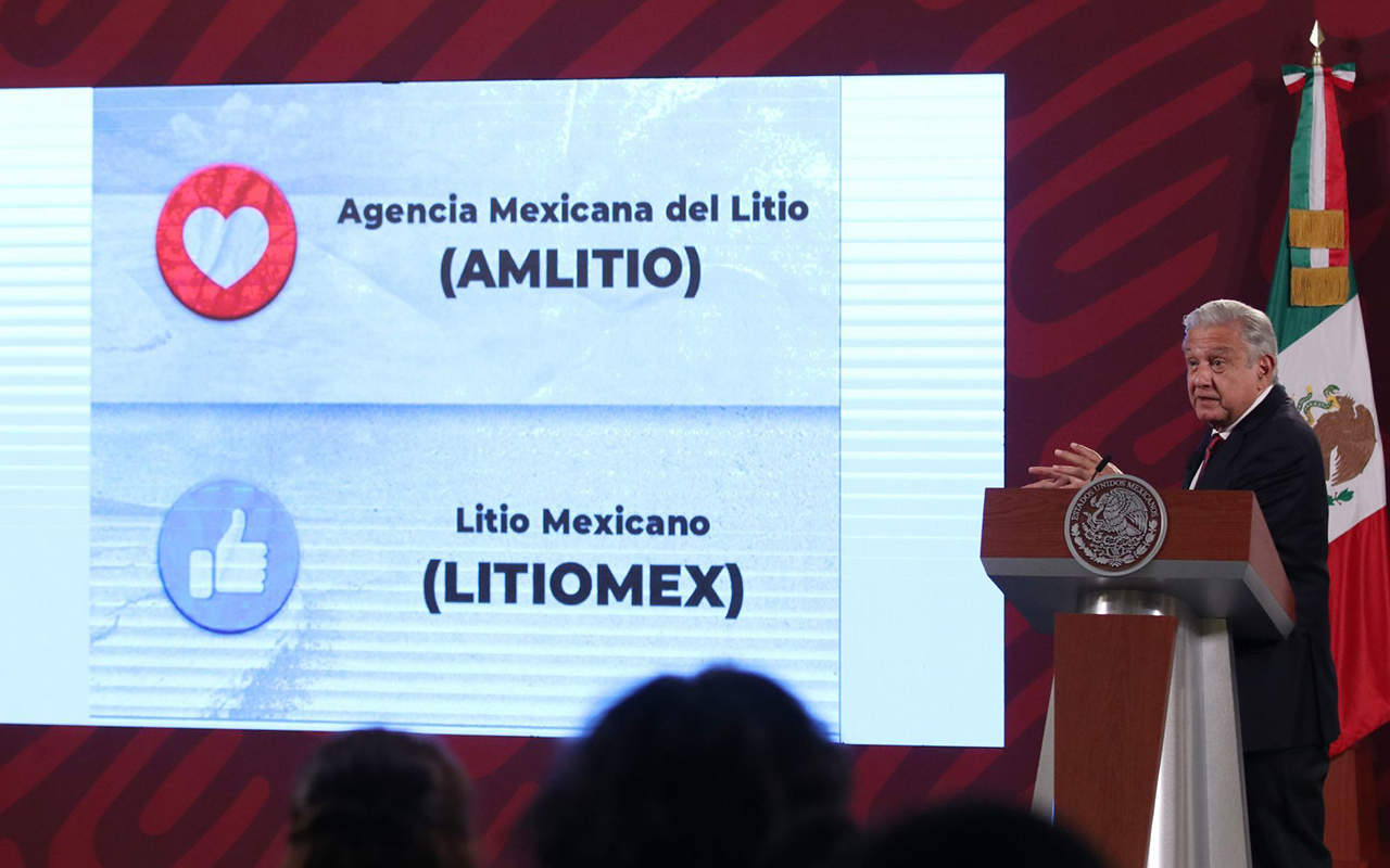 Rechaza López Obrador que empresa para administrar litio se llame "AMLITIO"