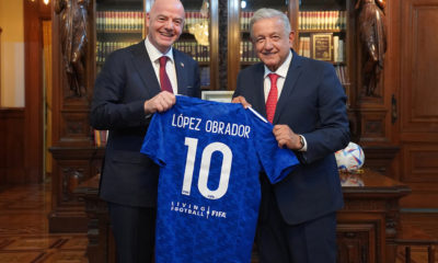 Inician preparativos rumbo al Mundial 2026 en México; AMLO recibe a presidente de la FIFA