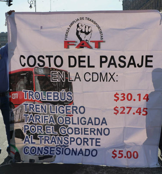 Transportistas cancelan paro en la Ciudad de México