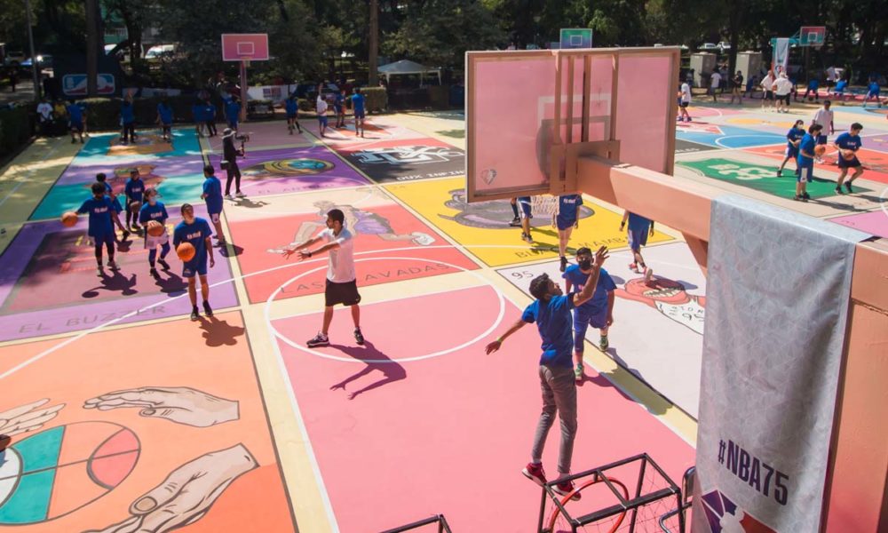 Transforman canchas de basquetbol en la CDMX - Siete24