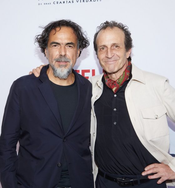 Alejandro G. Iñárritu y Daniel Giménez Cacho